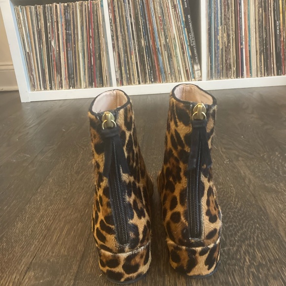 J Crew Leopard booties size 6 - Picture 3 of 6